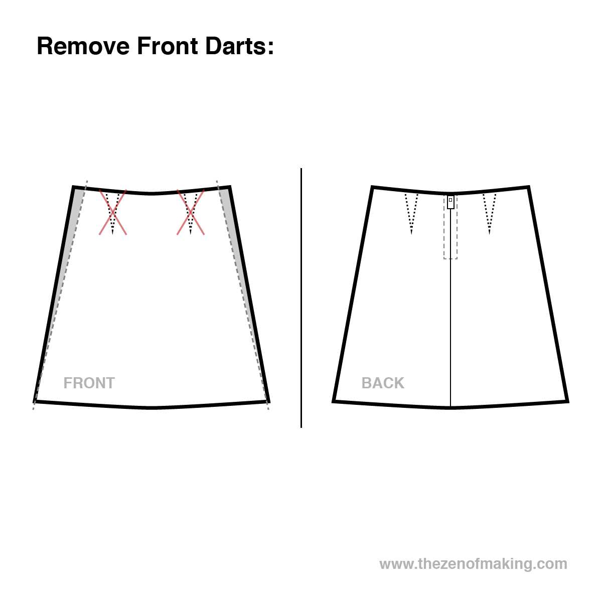 Knit a line skirt pattern