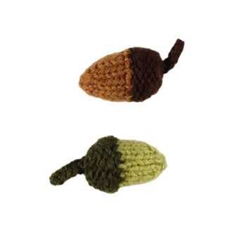 Knit acorn pattern