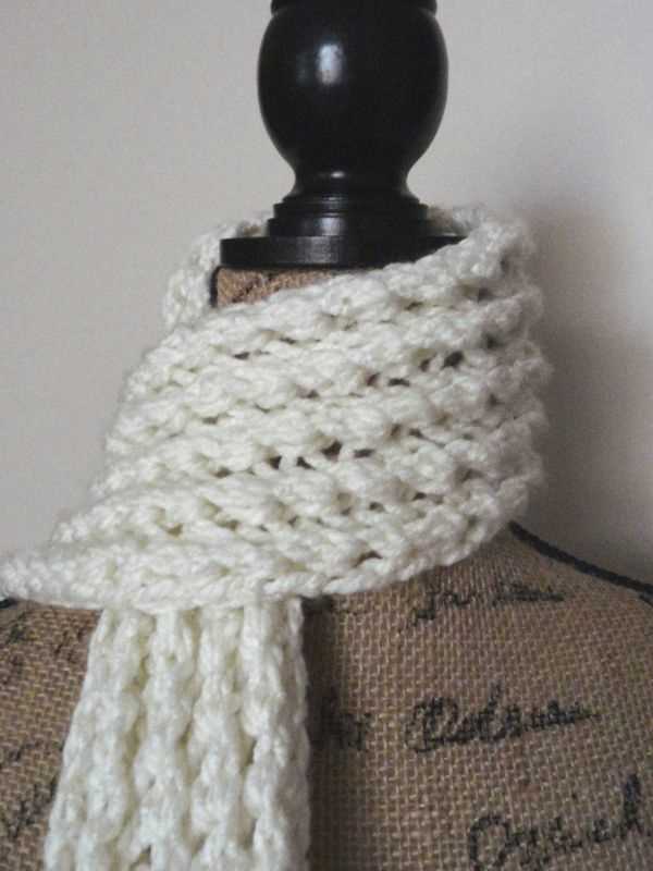 Knit and purl scarf patterns
