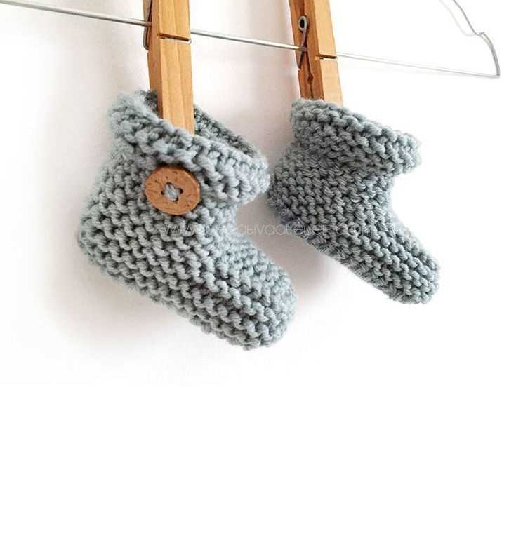 Knit booties pattern easy