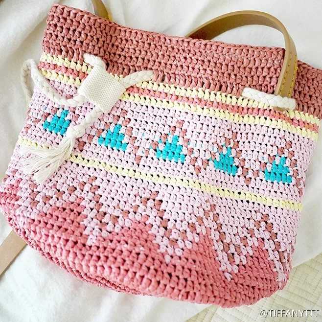 Knit bucket bag pattern