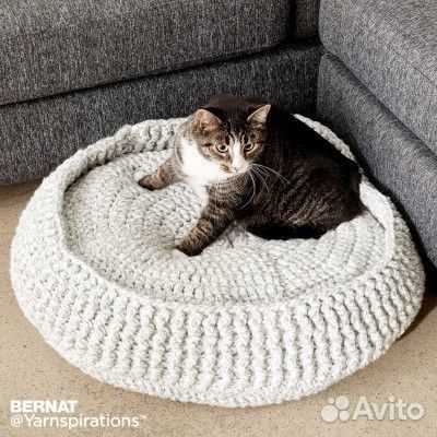 Knit cat bed pattern