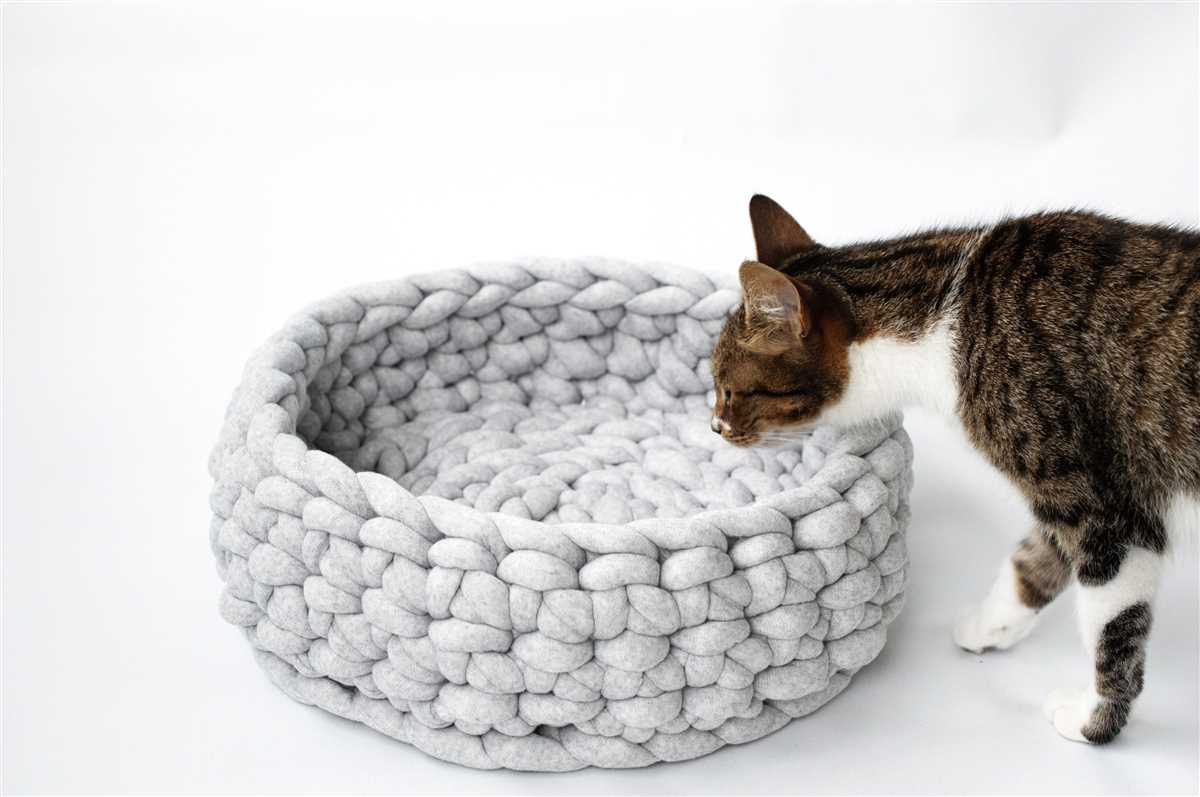 Knit cat bed pattern