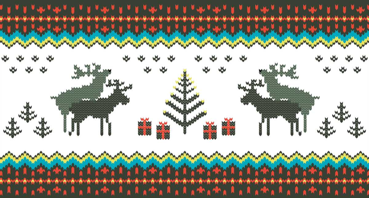 Knit christmas lights pattern