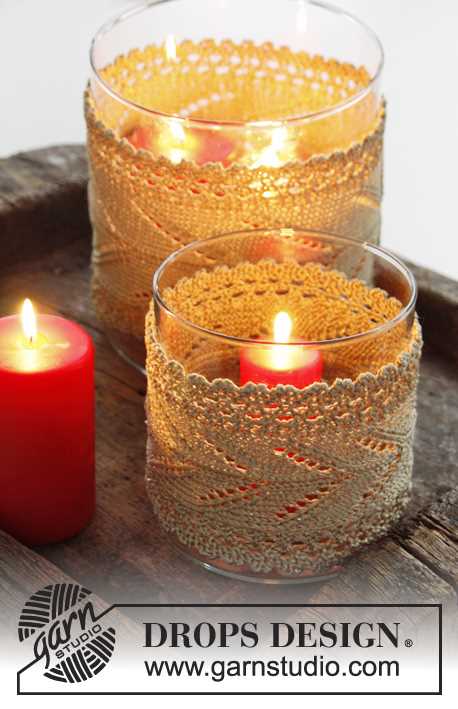 Knit christmas lights pattern