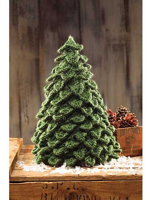 Knit christmas tree pattern