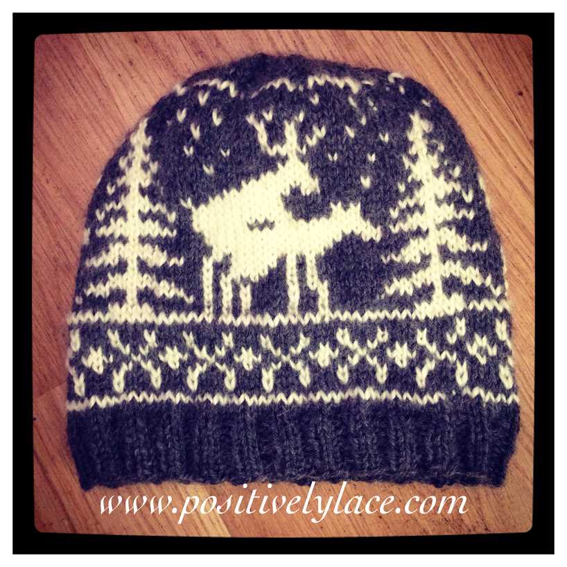 Knit deer hat pattern