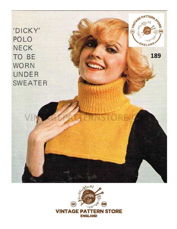 Knit dickie pattern