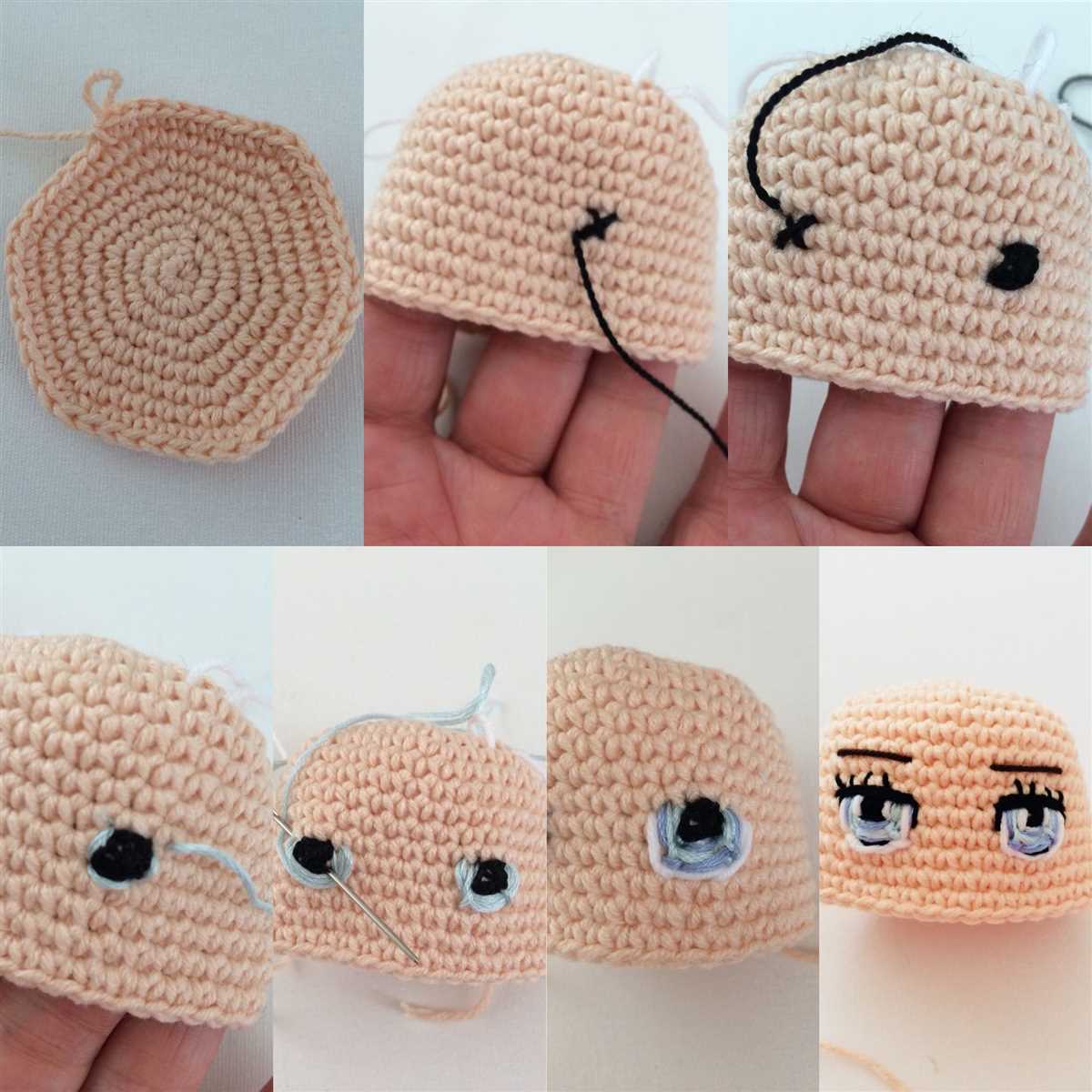 Knit eyes pattern