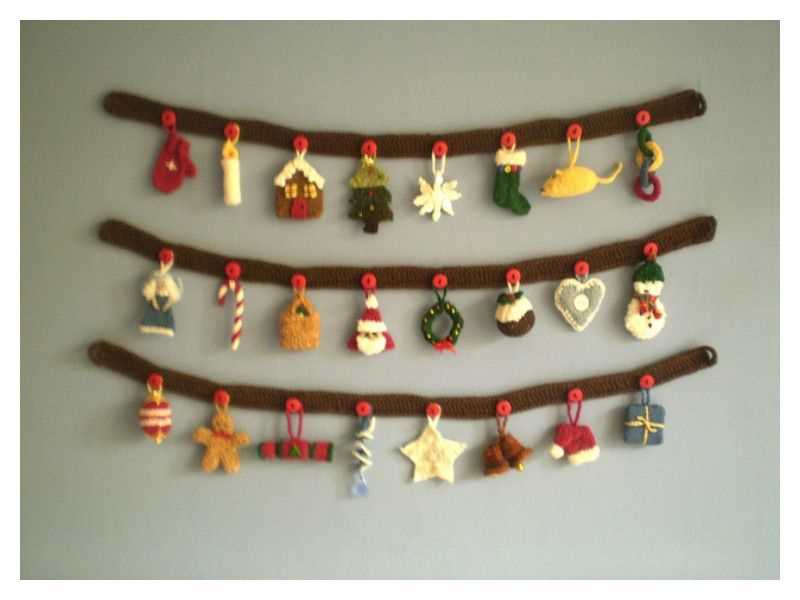 Knit garland pattern