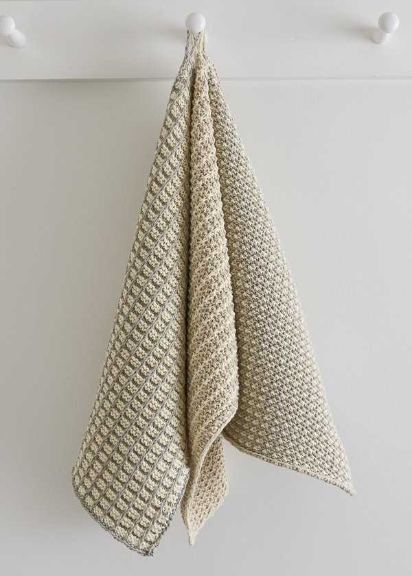 Knit hanging towel pattern