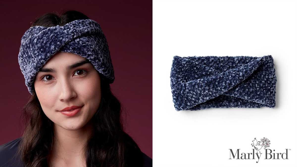 Knit headband pattern twist