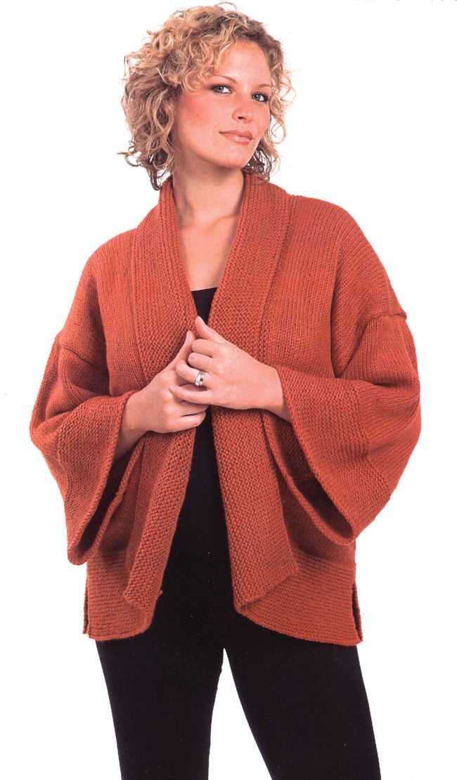 Knit kimono pattern