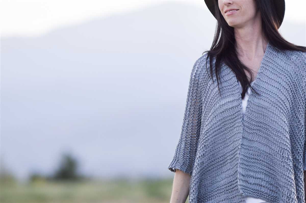Knit kimono pattern