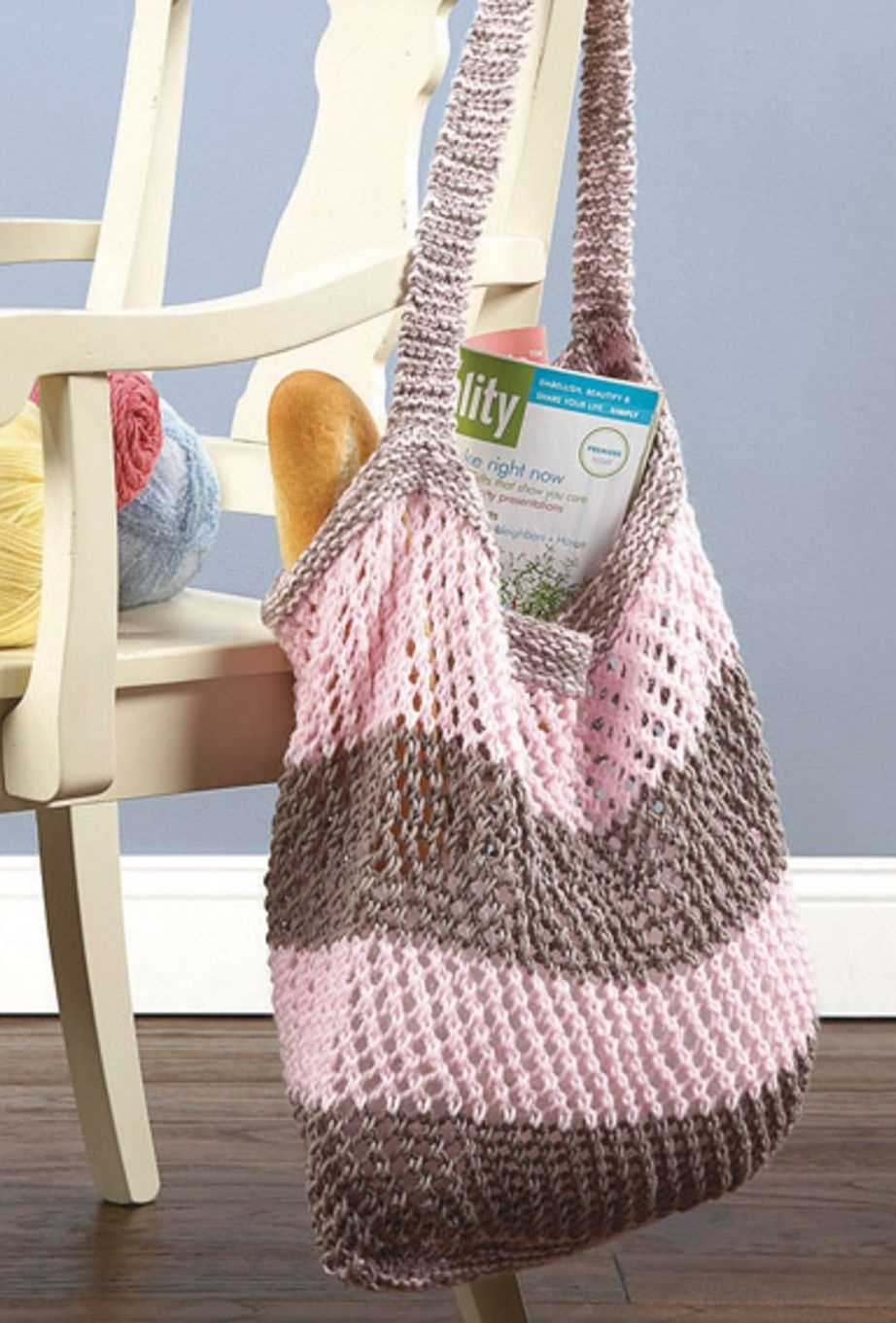 Knit market bag pattern free