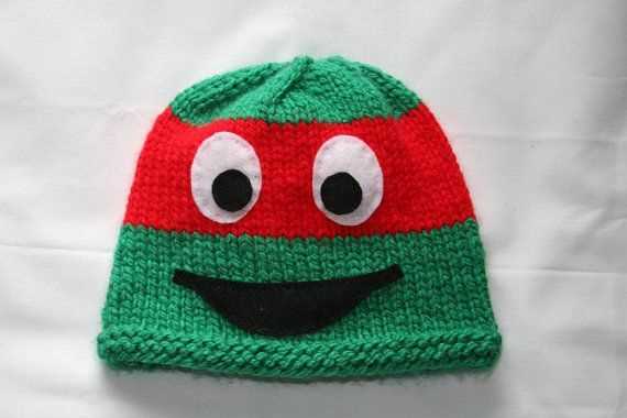Knit ninja turtle hat pattern