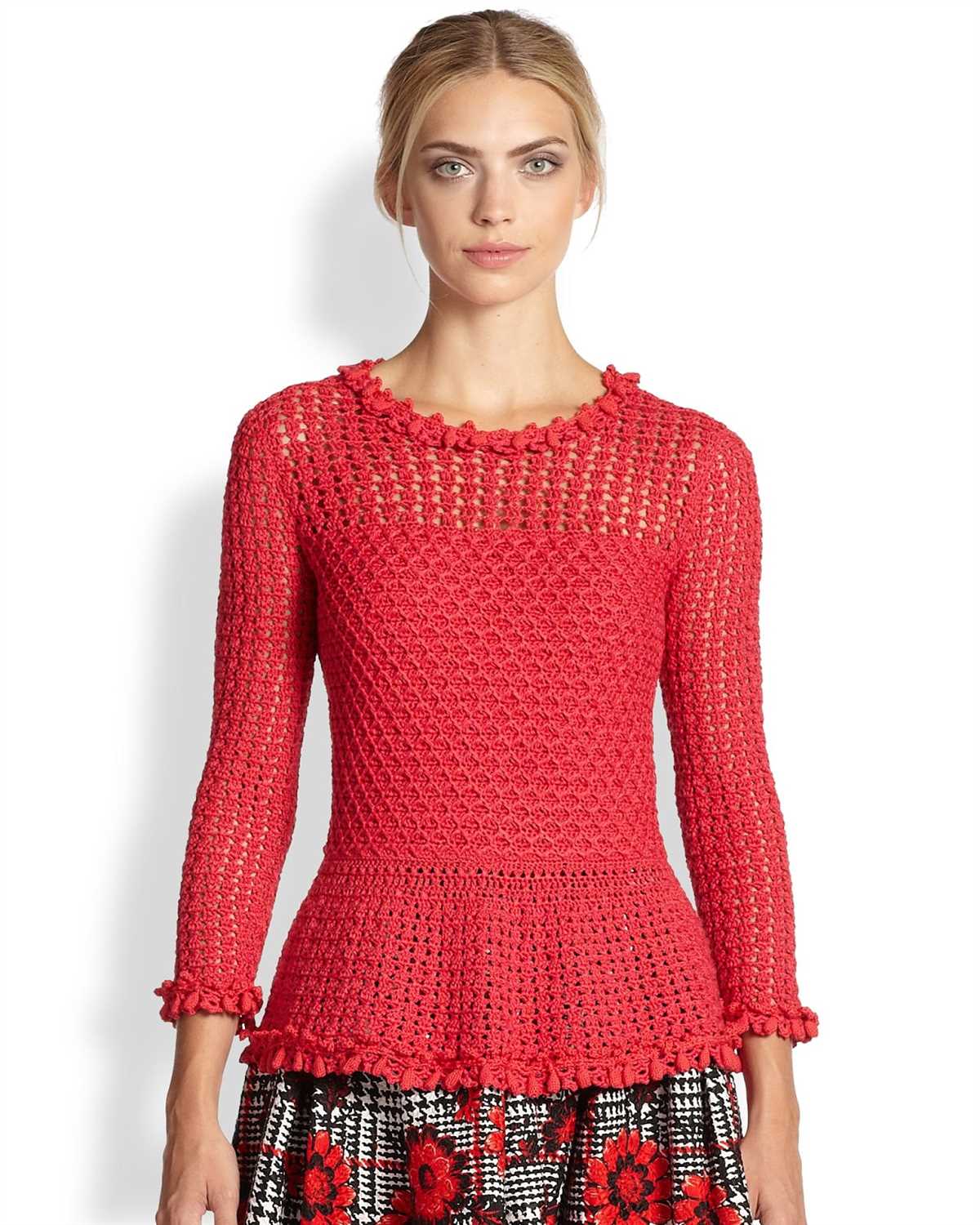Knit peplum top pattern