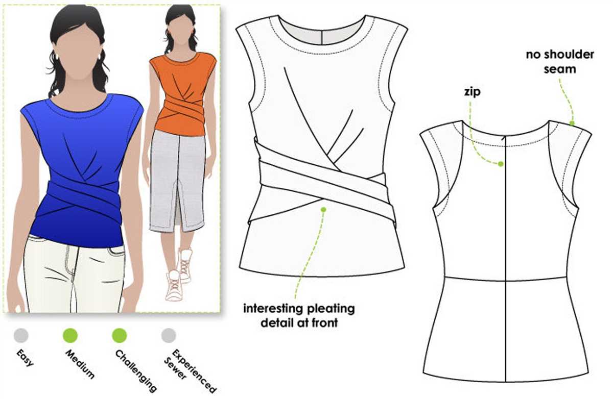 Knit peplum top pattern