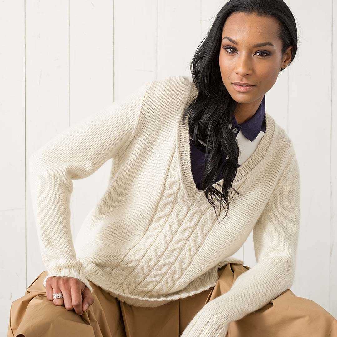 Knit pullover pattern