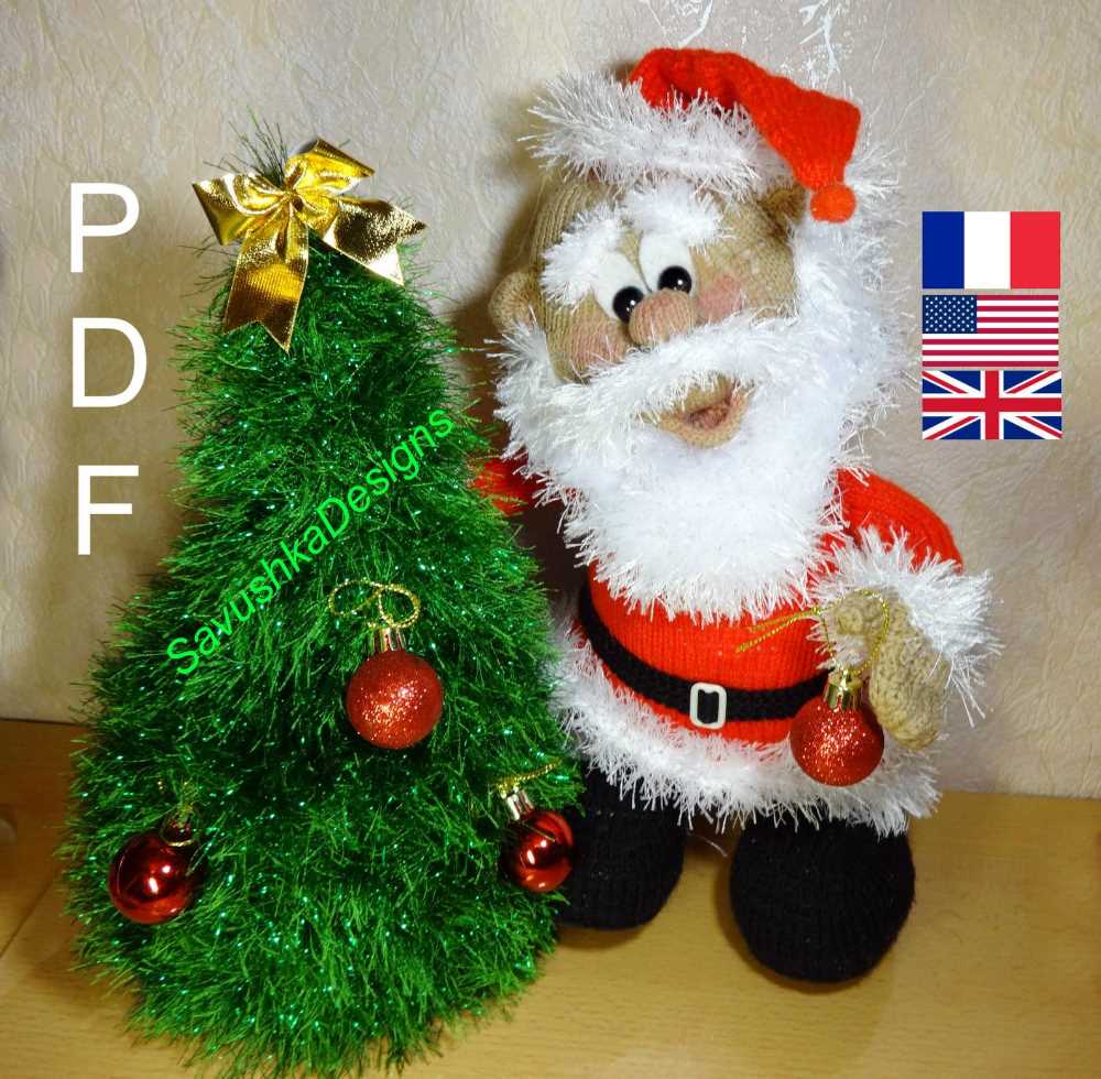 Knit santa pattern