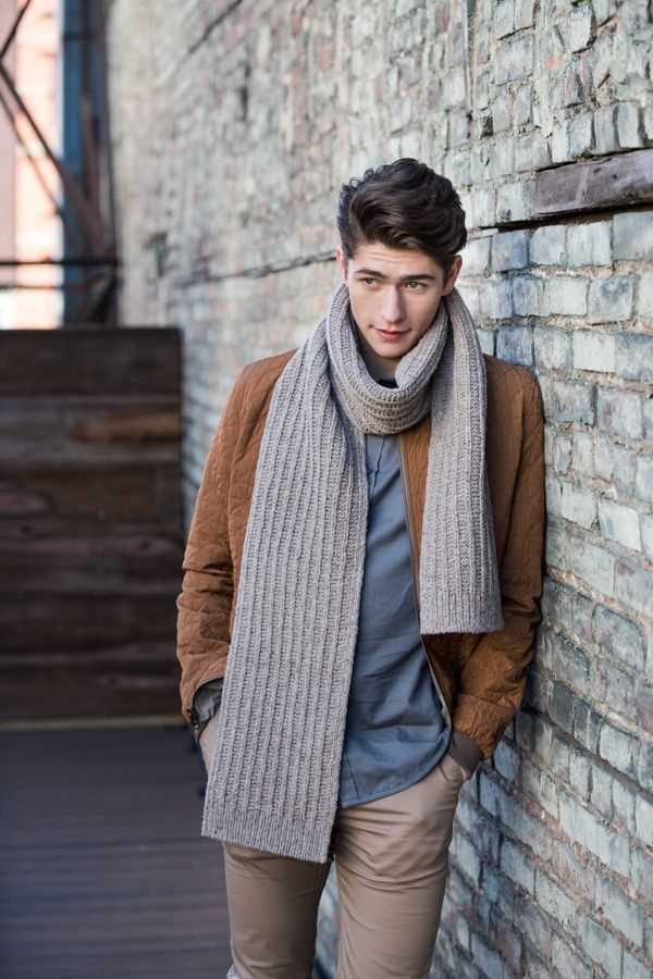 Knit scarf patterns for men