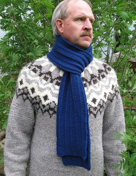 Knit scarf patterns for men
