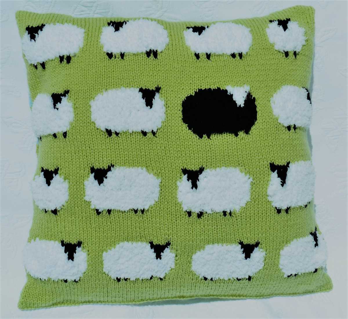 Knit sheep pattern