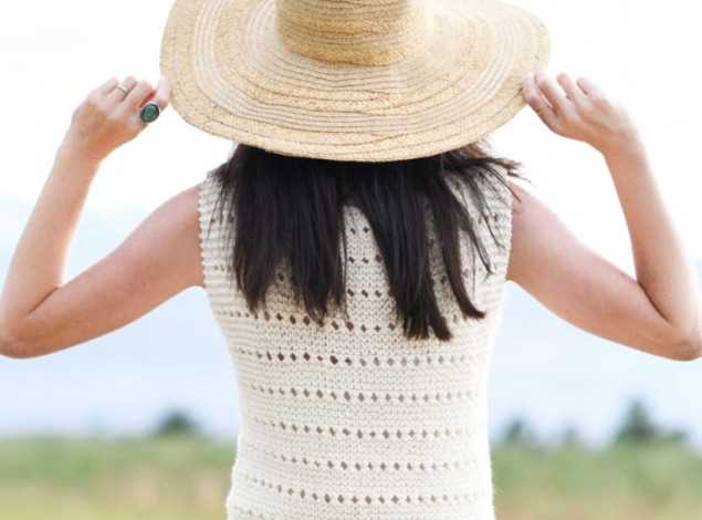 Knit sleeveless top pattern