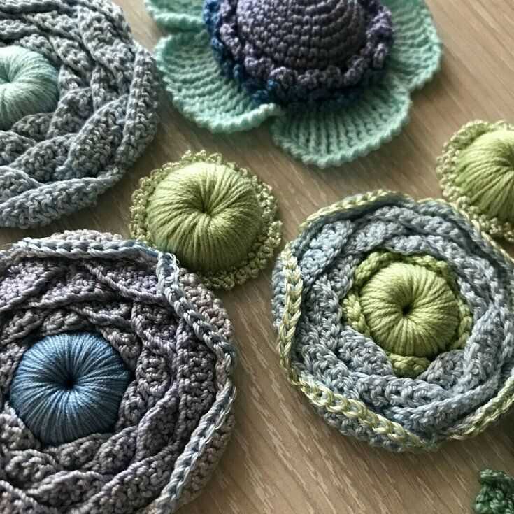 Knit succulent pattern