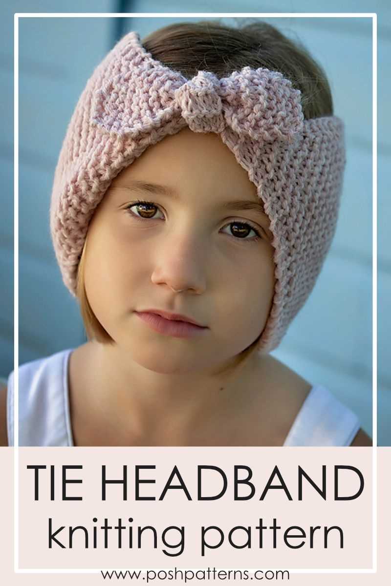 Knit baby headband pattern