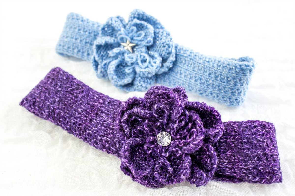 Knit baby headband pattern
