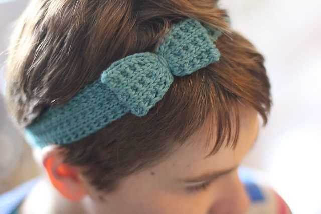 Knit baby headband pattern