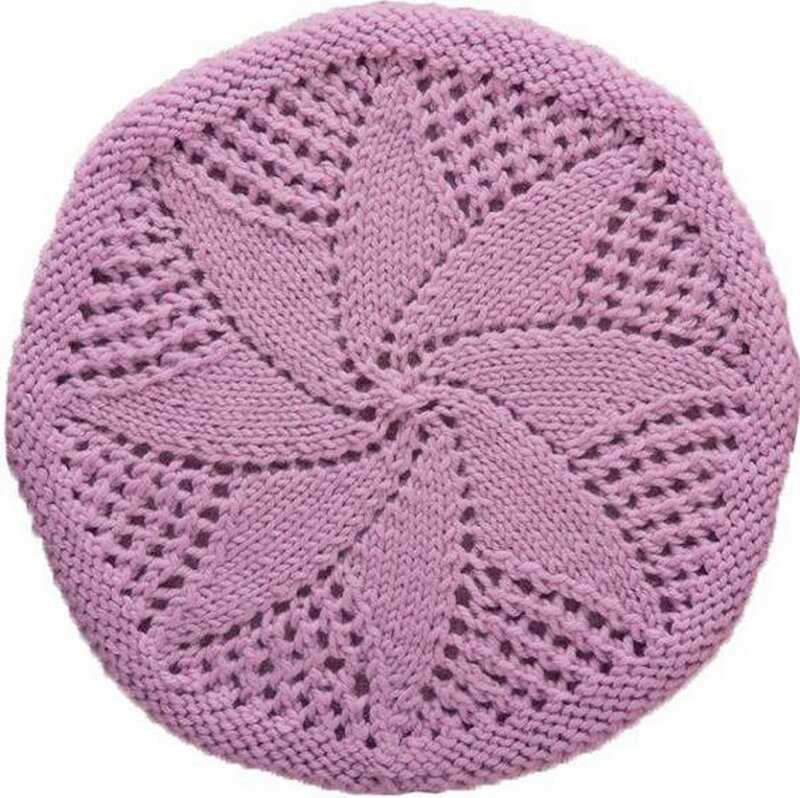Knit circle pattern