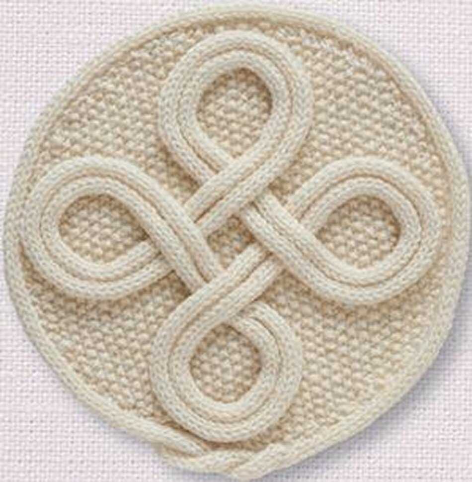 Knit circle pattern