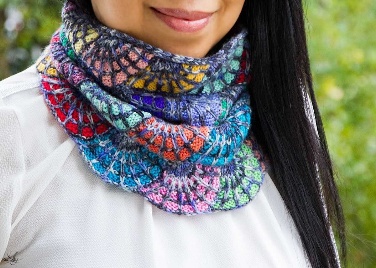 Knit cowl scarf pattern