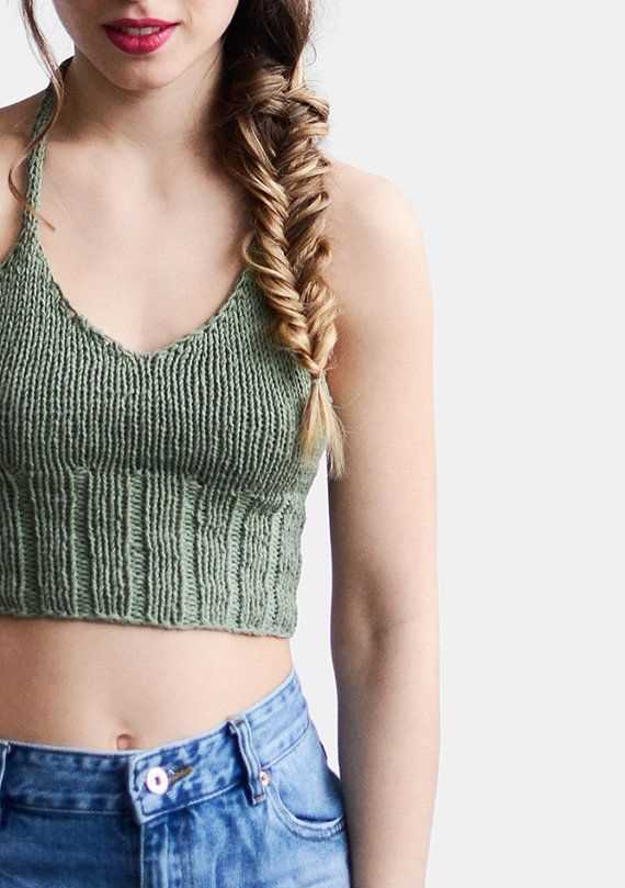Knit crop tank top pattern