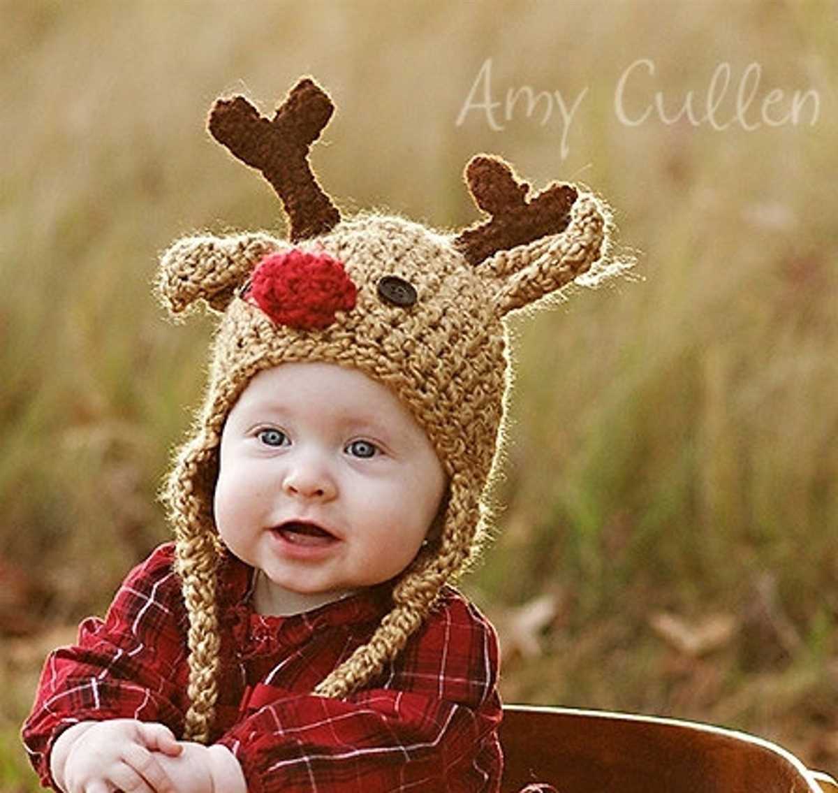 Knit deer hat pattern