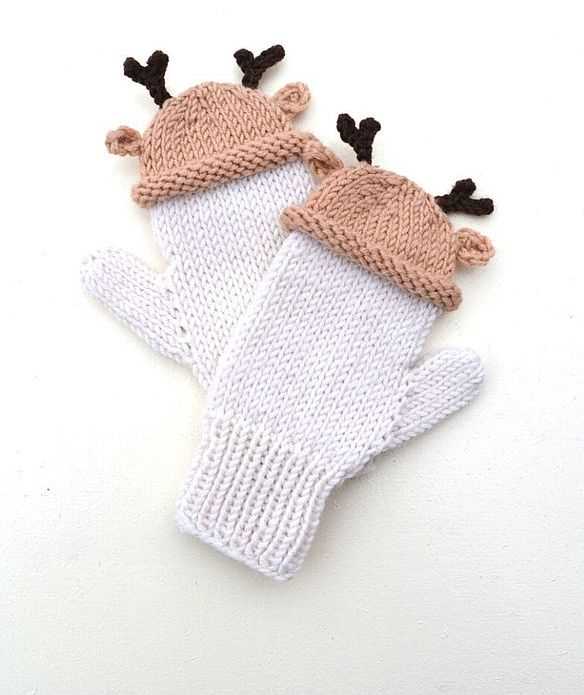 Knit deer hat pattern
