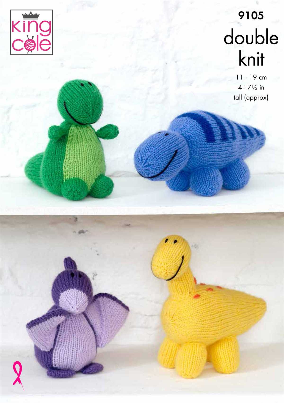 Knit dinosaur pattern