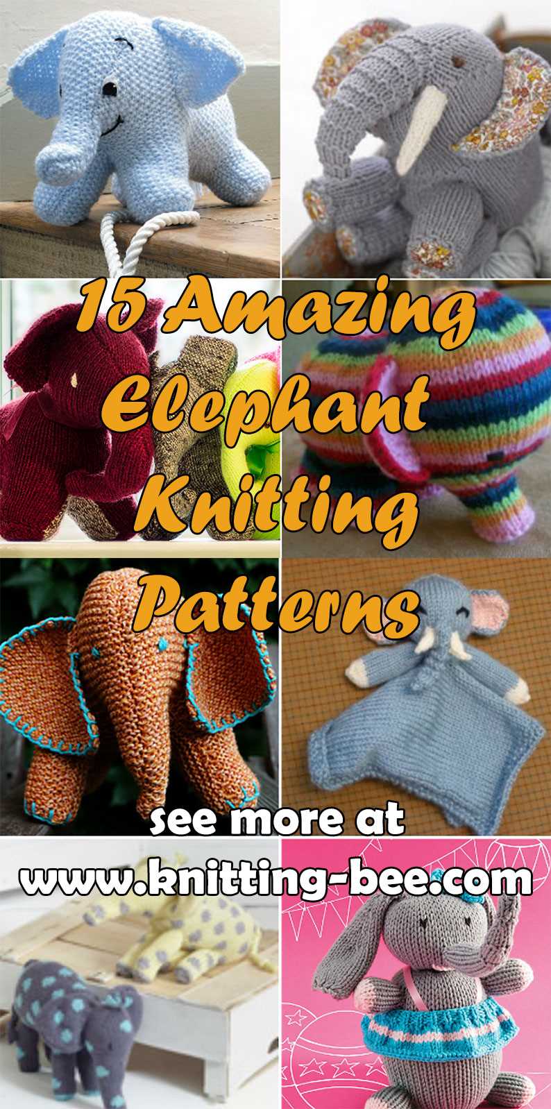 Knit elephant pattern