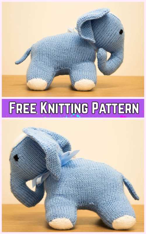Knit elephant pattern