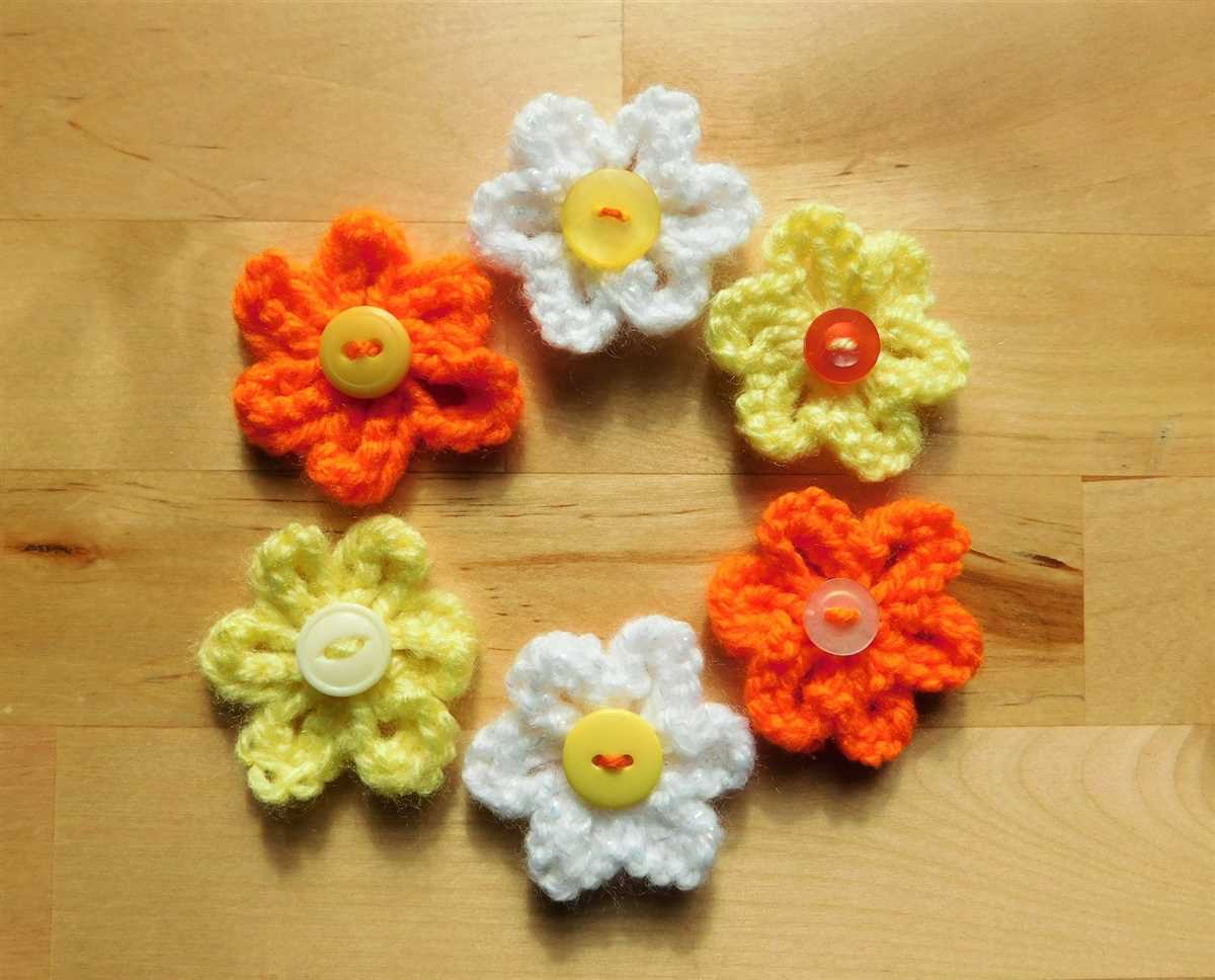 Knit flowers free patterns