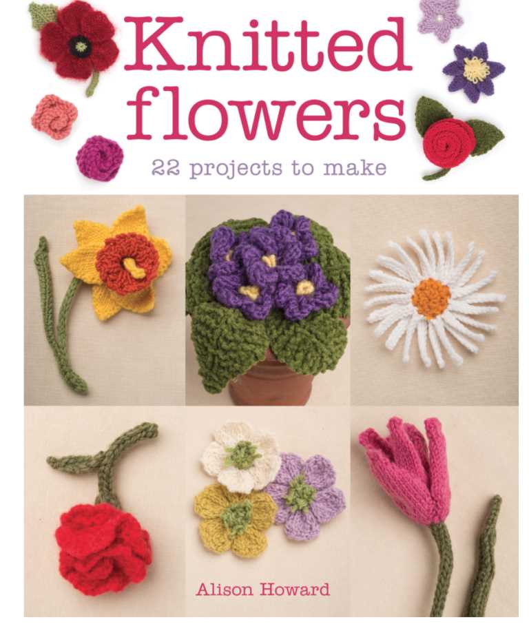 Knit flowers free patterns