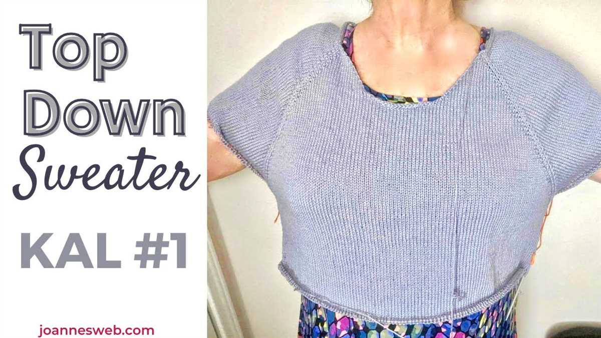 Knit from the top down sweater patterns