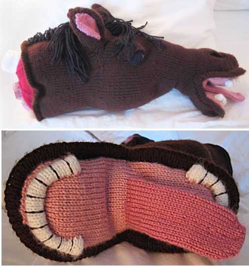 Knit horse pattern