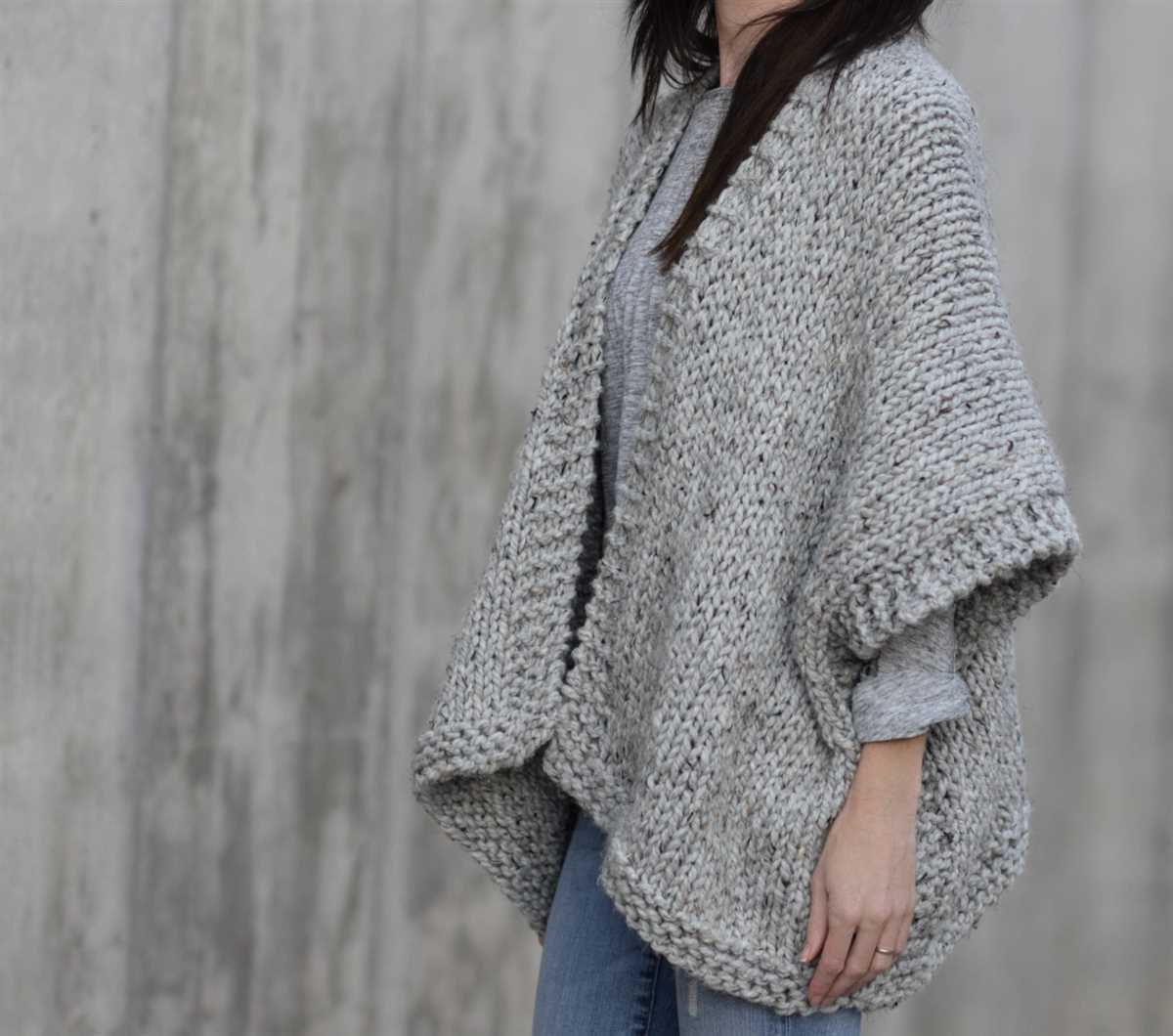 Knit kimono pattern