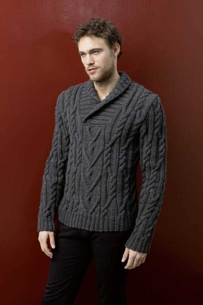 Knit pattern sweater mens