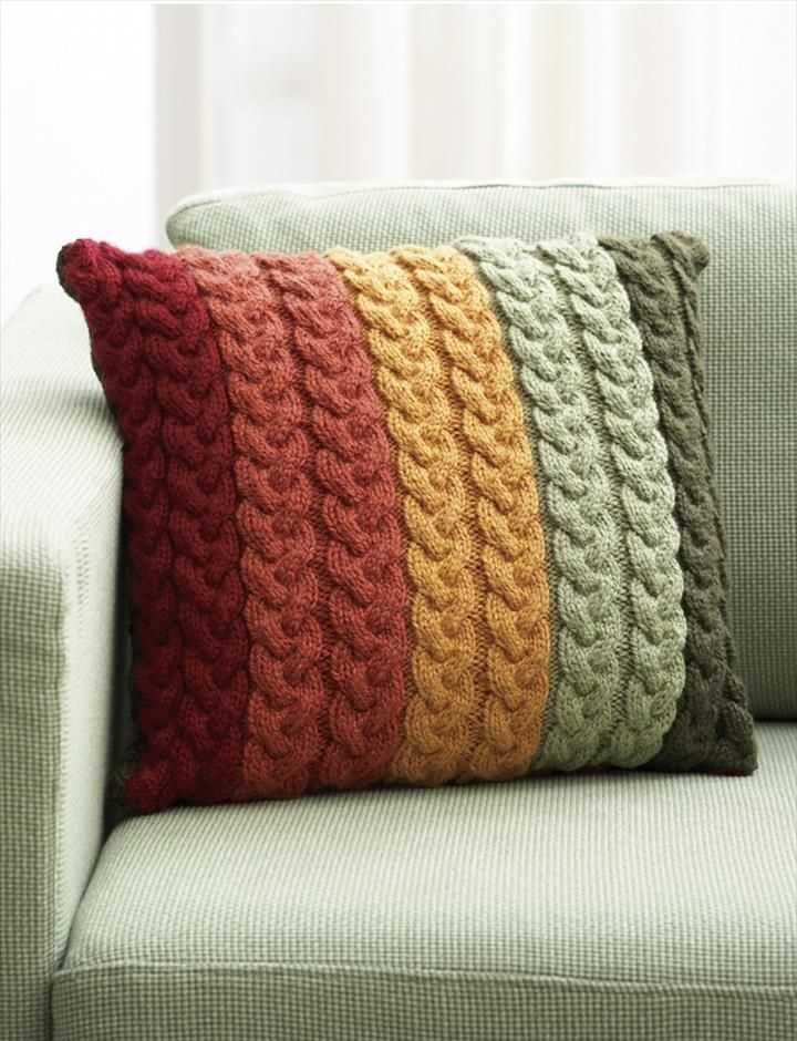 Knit pillow pattern