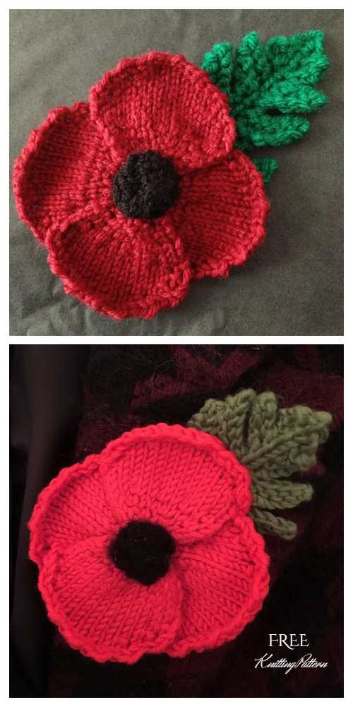 Knit poppy pattern free