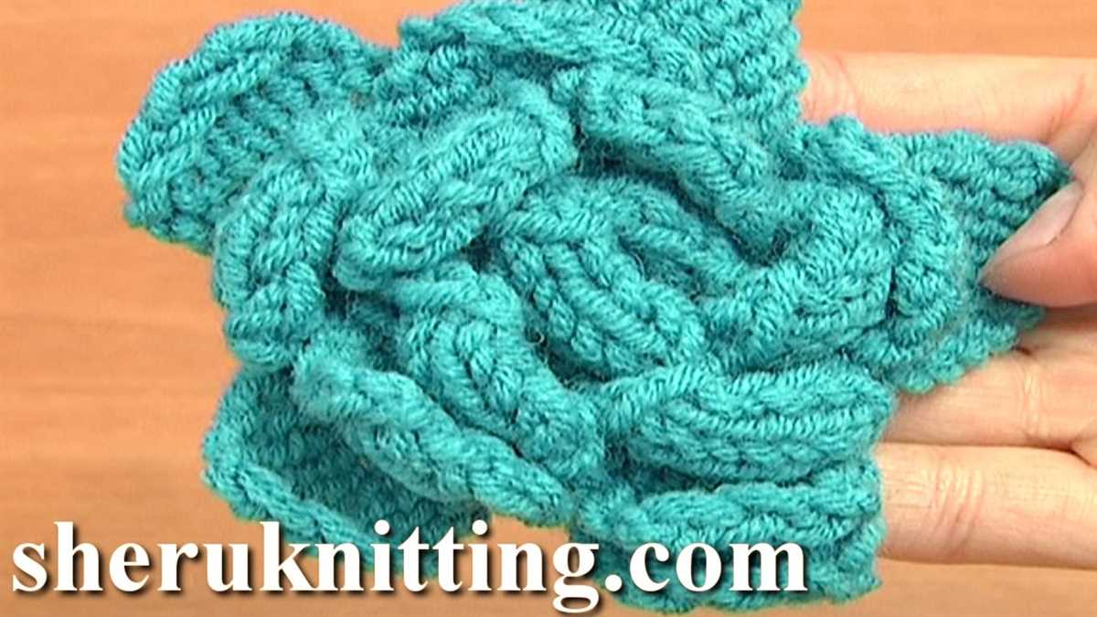 Knit rose pattern